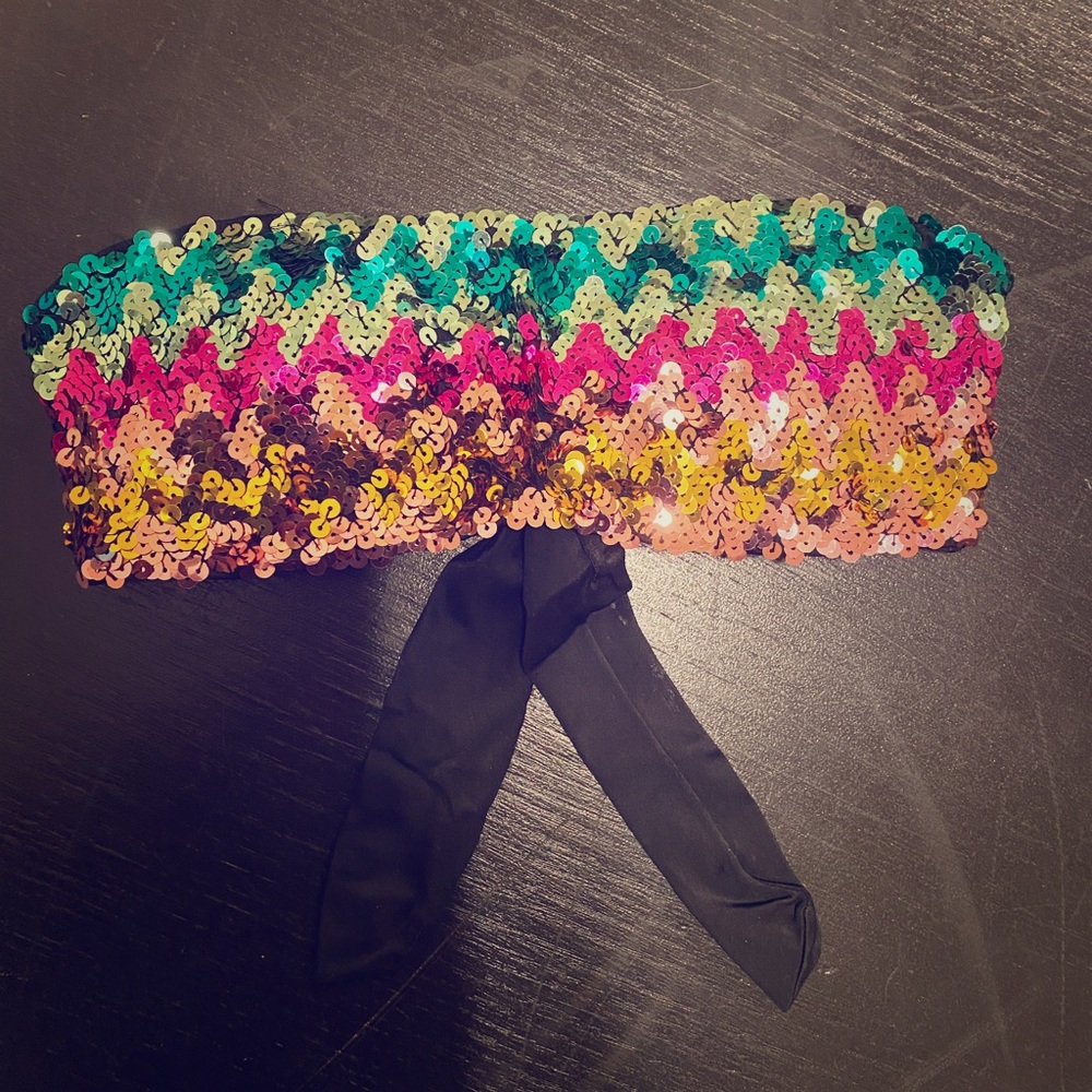 Sequin Victoria Secret bikini top!